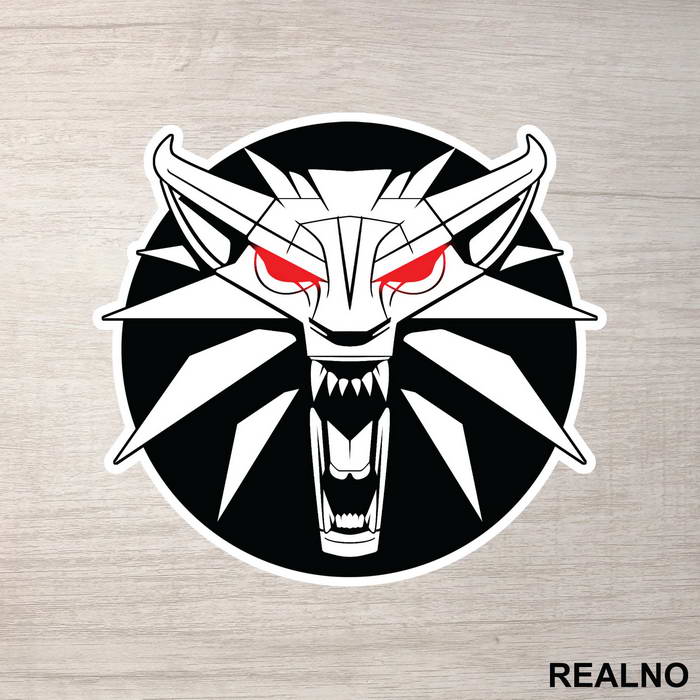 Logo Red Eyes - The Witcher - Nalepnica
