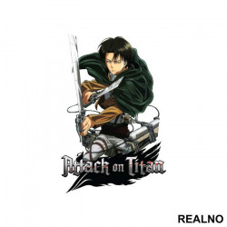Captain Levi Ready To Fight - Attack On Titan - Nalepnica Captain Levi Ready To Fight - Attack On Titan - Nalepnica