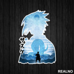 Sasuke - Blue Silhouette - Naruto - Nalepnica
