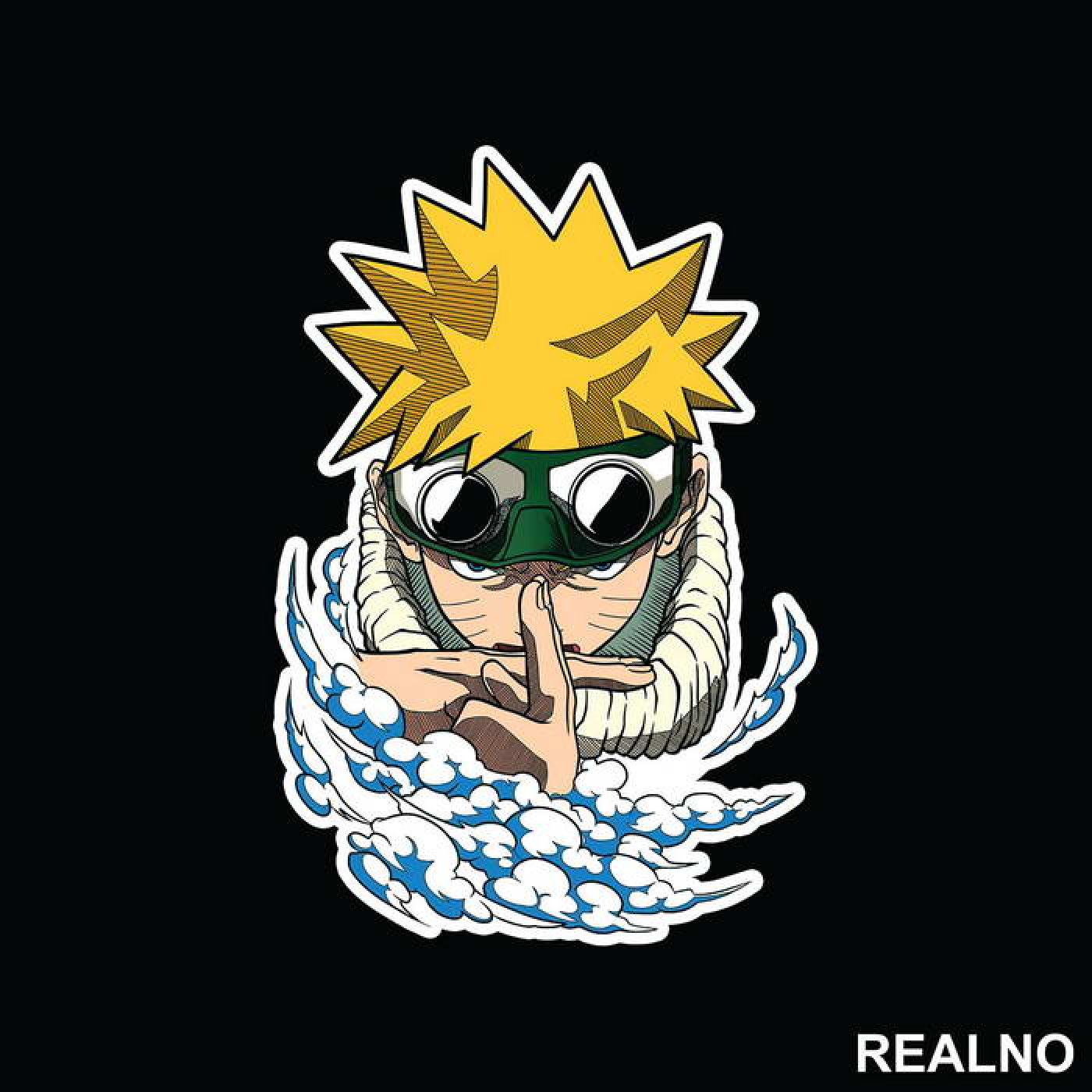 Shadow Clone Jutsu Naruto Nalepnica