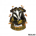 Hufflepuff Yellow Banner - Harry Potter - Nalepnica