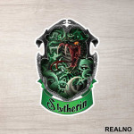 Slytherin Green Banner - Harry Potter - Nalepnica