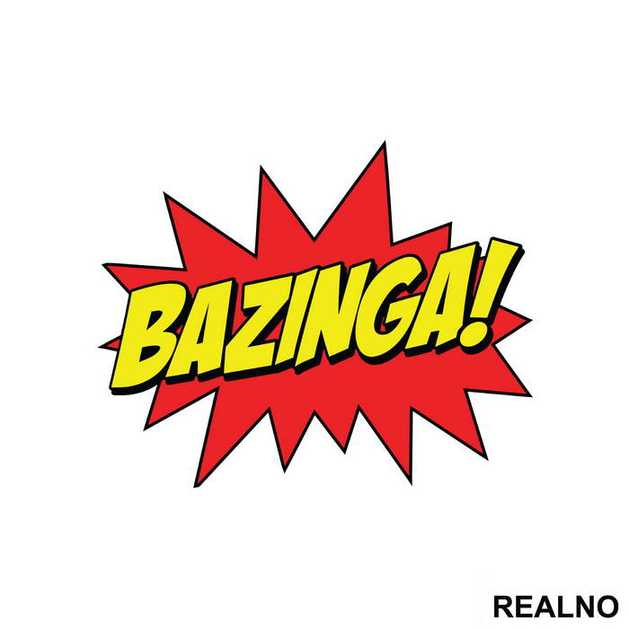 Bazinga Boom - The Big Bang Theory - TBBT - Nalepnica