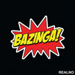 Bazinga Boom - The Big Bang Theory - TBBT - Nalepnica