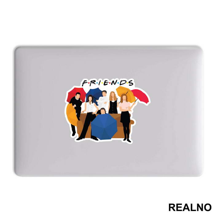 Colorful Umbrellas - Friends - Prijatelji - Nalepnica