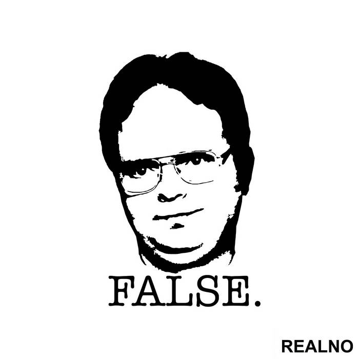 Dwight Head - False - The Office - Nalepnica