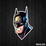 Head Illustration - Batman - Nalepnica