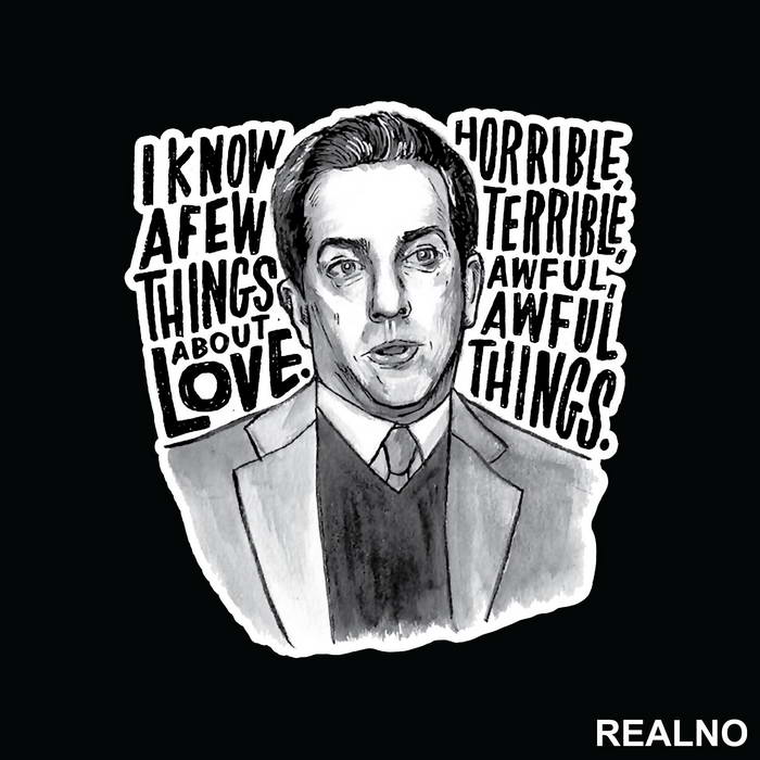 Illustration - I Know A Few Things About Love - The Office - Nalepnica