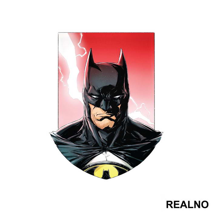 Lightning Strike - Face Portrait - Batman - Nalepnica
