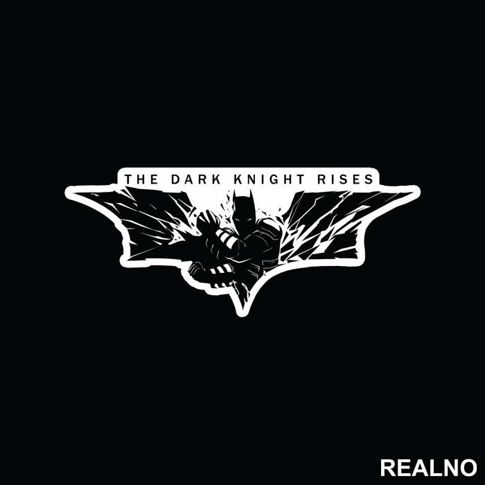 The Dark Knight Rises From The Logo - Batman - Nalepnica