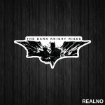 The Dark Knight Rises From The Logo - Batman - Nalepnica