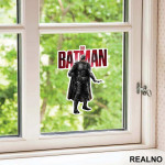 Standing With Red Logo - Batman - Nalepnica