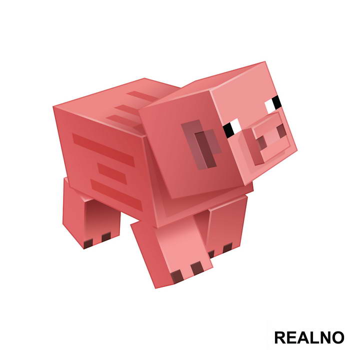 Pig - Minecraft - Nalepnica