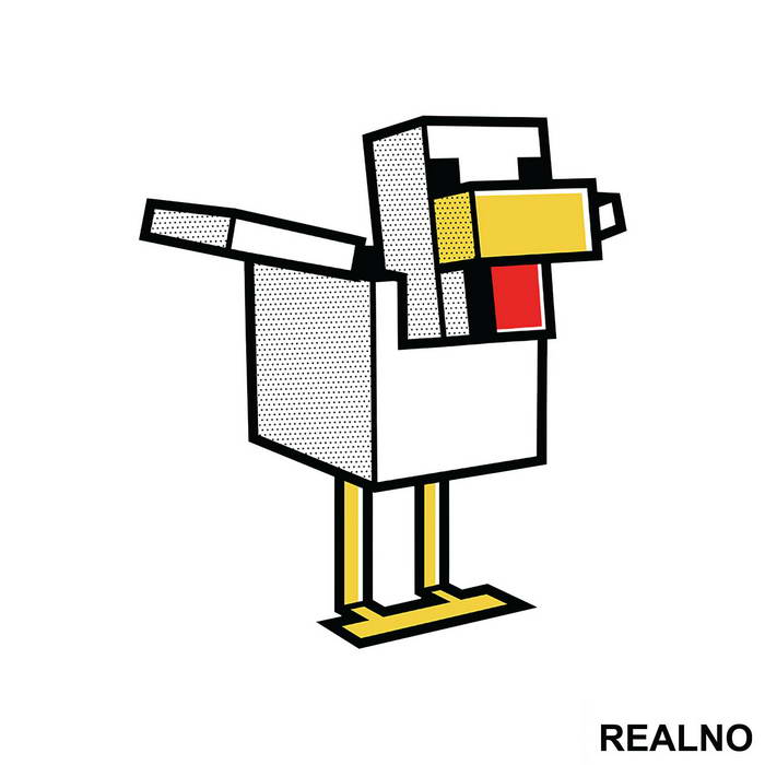 Chicken - Minecraft - Nalepnica