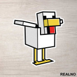 Chicken - Minecraft - Nalepnica