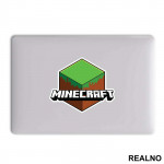 Grass Block Logo - Minecraft - Nalepnica