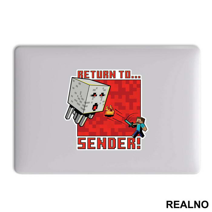 Return To Sender - Minecraft - Nalepnica