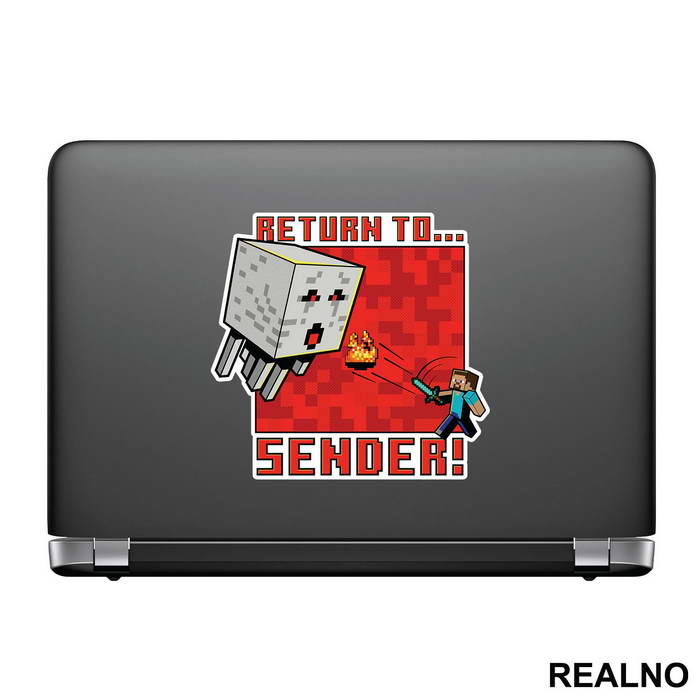 Return To Sender - Minecraft - Nalepnica