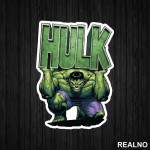 Holding Stone Text - Hulk - Avengers - Nalepnica