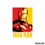 Red And Yellow - Iron Man - Avengers - Nalepnica