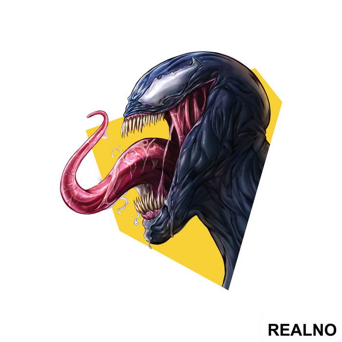 Yellow Background - Venom - Nalepnica