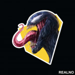 Yellow Background - Venom - Nalepnica