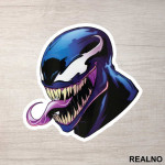 Head Illustration - Venom - Nalepnica