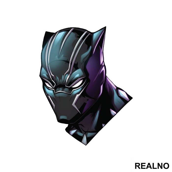 Head Illustration - Black Panther - Avengers - Nalepnica