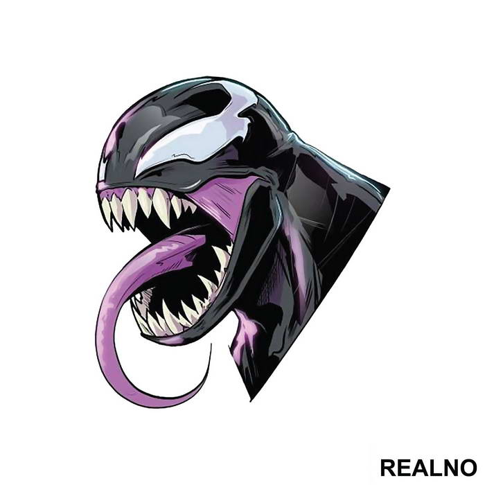 Head Illustration - Scream - Venom - Nalepnica