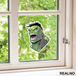 Head Illustration - Hulk - Avengers - Nalepnica