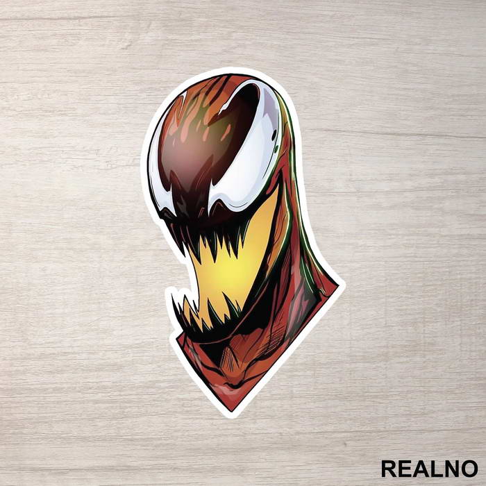 Head Illustration - Carnage - Venom - Nalepnica