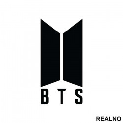 Logo - Black - BTS - Bangtan Boys - Muzika - Nalepnica Logo - Black - BTS - Bangtan Boys - Muzika - Nalepnica