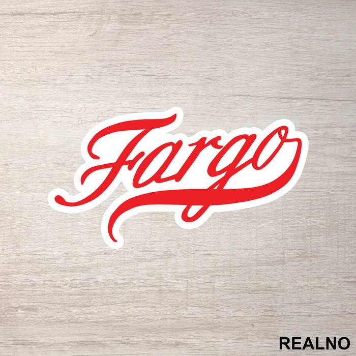 Red Logo - Fargo - Nalepnica