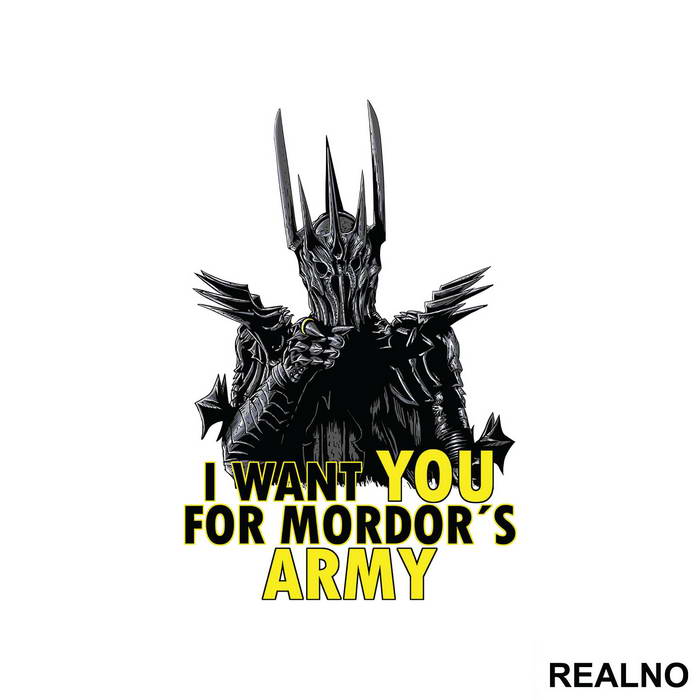 I Want You For Mordor's Army - Lord Of The Rings - LOTR - Nalepnica