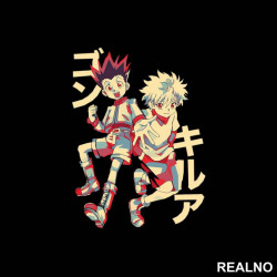 Killua And Gon Freecss - Hunter x Hunter - Nalepnica Killua And Gon Freecss - Hunter x Hunter - Nalepnica