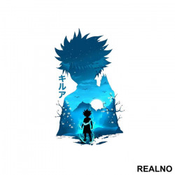 Killua - Blue - Double Exposure - Hunter x Hunter - Nalepnica Killua - Blue - Double Exposure - Hunter x Hunter - Nalepnica