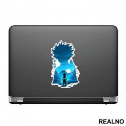 Killua - Blue - Double Exposure - Hunter x Hunter - Nalepnica Killua - Blue - Double Exposure - Hunter x Hunter - Nalepnica