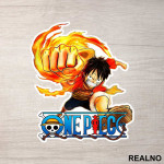 Red Hawk - Luffy - One Piece - Nalepnica
