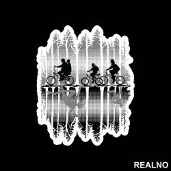 The Upside Down - Grey - Stranger Things - Nalepnica The Upside Down - Grey - Stranger Things - Nalepnica