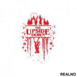 The Upside Down - Red - Stranger Things - Nalepnica The Upside Down - Red - Stranger Things - Nalepnica