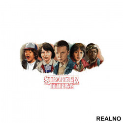 Portrait of the Eleven, Mike, Dustin, Lucas And Will - Stranger Things - Nalepnica Portrait of the Eleven, Mike, Dustin, Lucas And Will - Stranger Things - Nalepnica