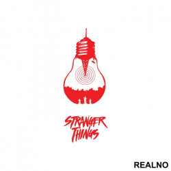Red Bulb And Signal - Stranger Things - Nalepnica Red Bulb And Signal - Stranger Things - Nalepnica