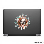 Logo And Elizabeth - Queen's Gambit - Nalepnica Logo And Elizabeth - Queen's Gambit - Nalepnica