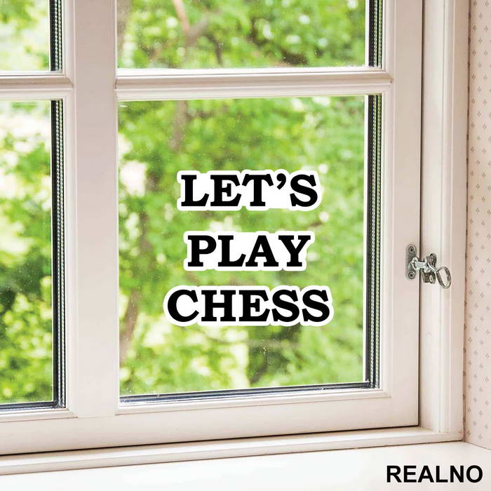Let's Play Chess - Queen's Gambit - Nalepnica