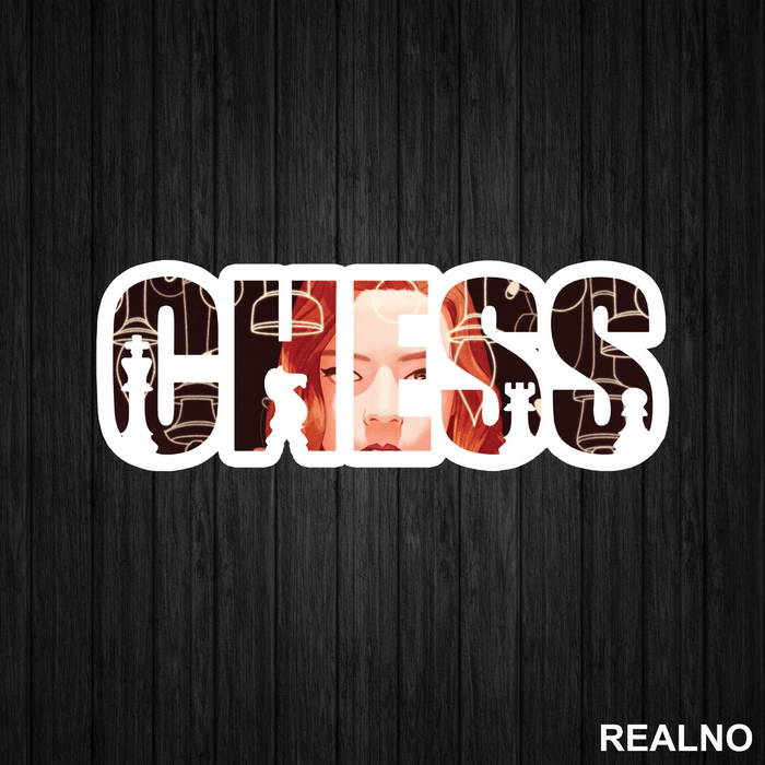 Chess - Elizabeth Harmon - Queen's Gambit - Nalepnica