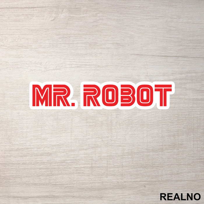 Red Logo - Mr. Robot - Nalepnica