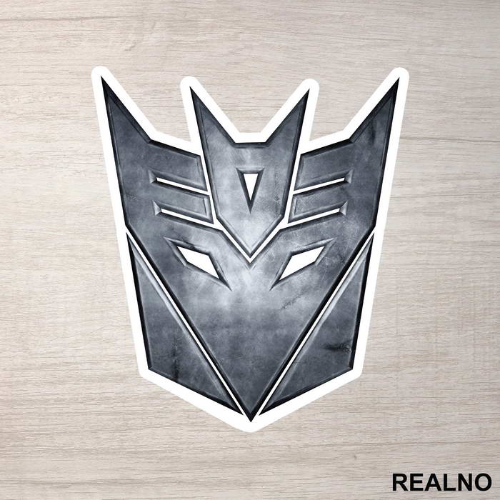 Decepticon Metallic Logo - Transformers - Nalepnica
