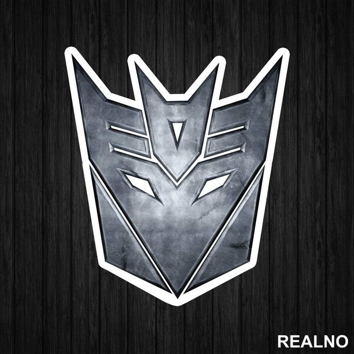 Decepticon Metallic Logo - Transformers - Nalepnica