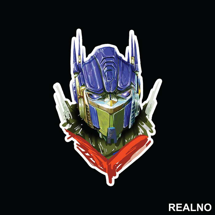 Optimus Prime - Rough Drawing - Transformers - Nalepnica