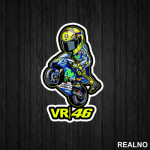 Caricature - Rossi - 46 - MotoGP - Sport - Nalepnica